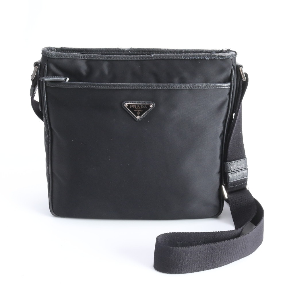 プラダ テスート ナイロントライアングルロゴショルダーバッグ