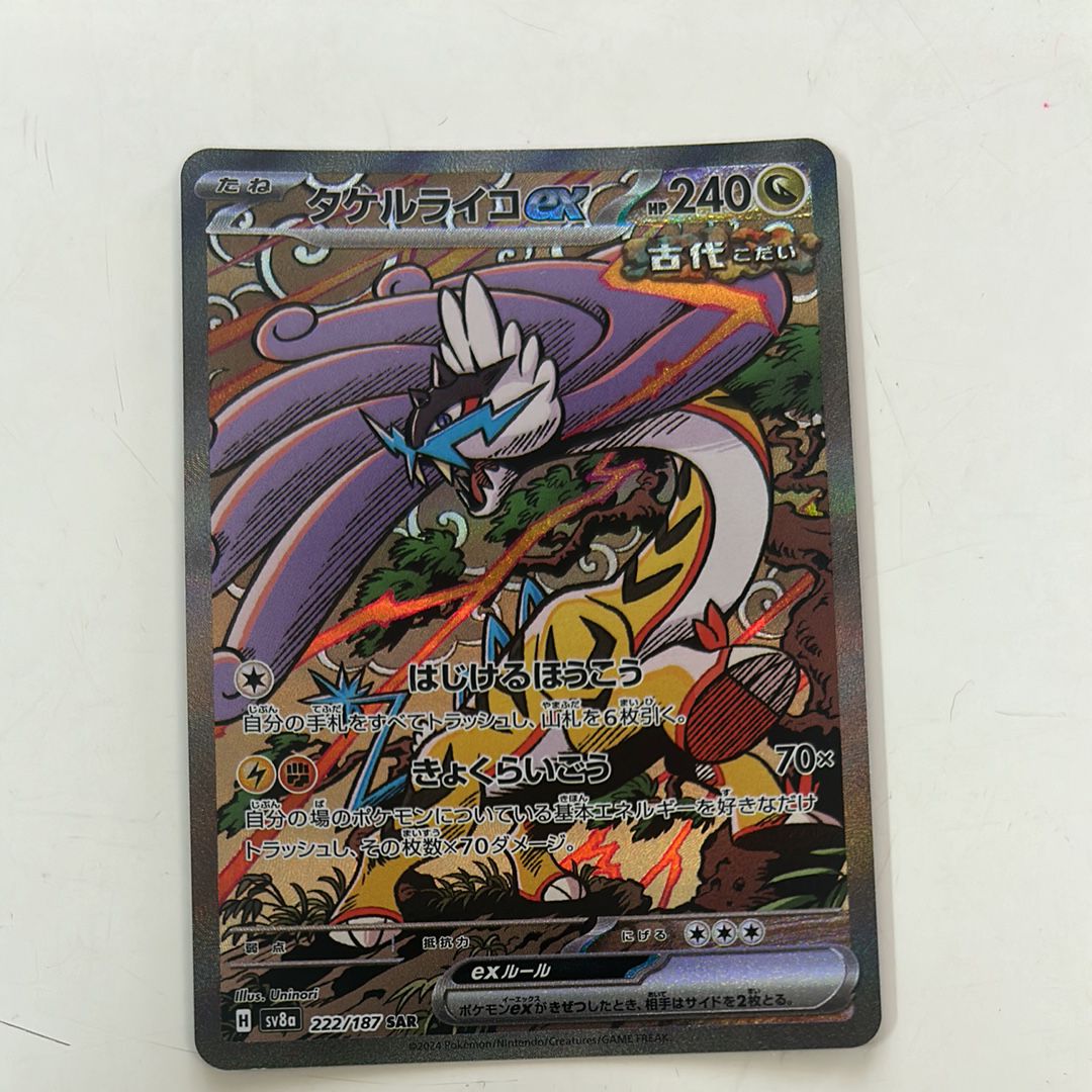 タケルライコex SAR [SV8a 222/187](ハイクラスパック「テラスタルフェスex」)