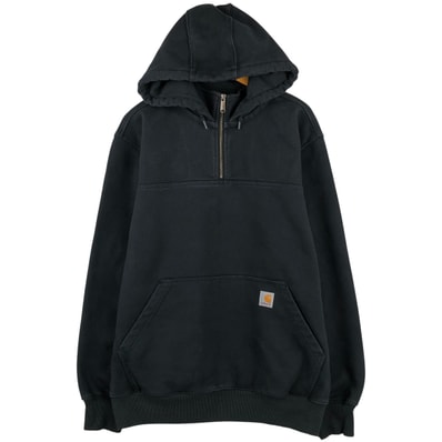 古着 カーハート Carhartt Loose Fit スウェットハーフジップパーカー メンズL相当/eaa458800