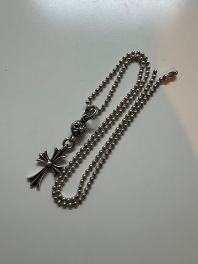 Chrome Hearts 1 Ball Tiny CH Cross Charm "Silver"