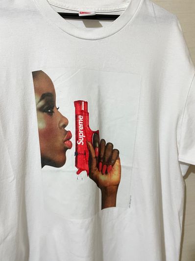 Supreme Water Pistol Tee "White"