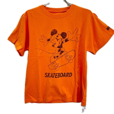 ウィンダンシ― ×SMOOTHY×DISNEY WDS-C-SMM-26-Q4-CS-06 オレンジ コットン SKATE S/S TEE S