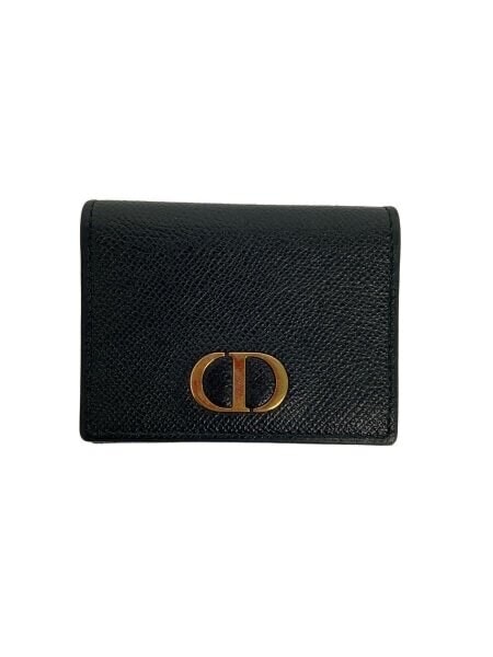 ディオール 30 モンテーニュ コンパクト ウォレット "ブラック" S2084OBAE_M900