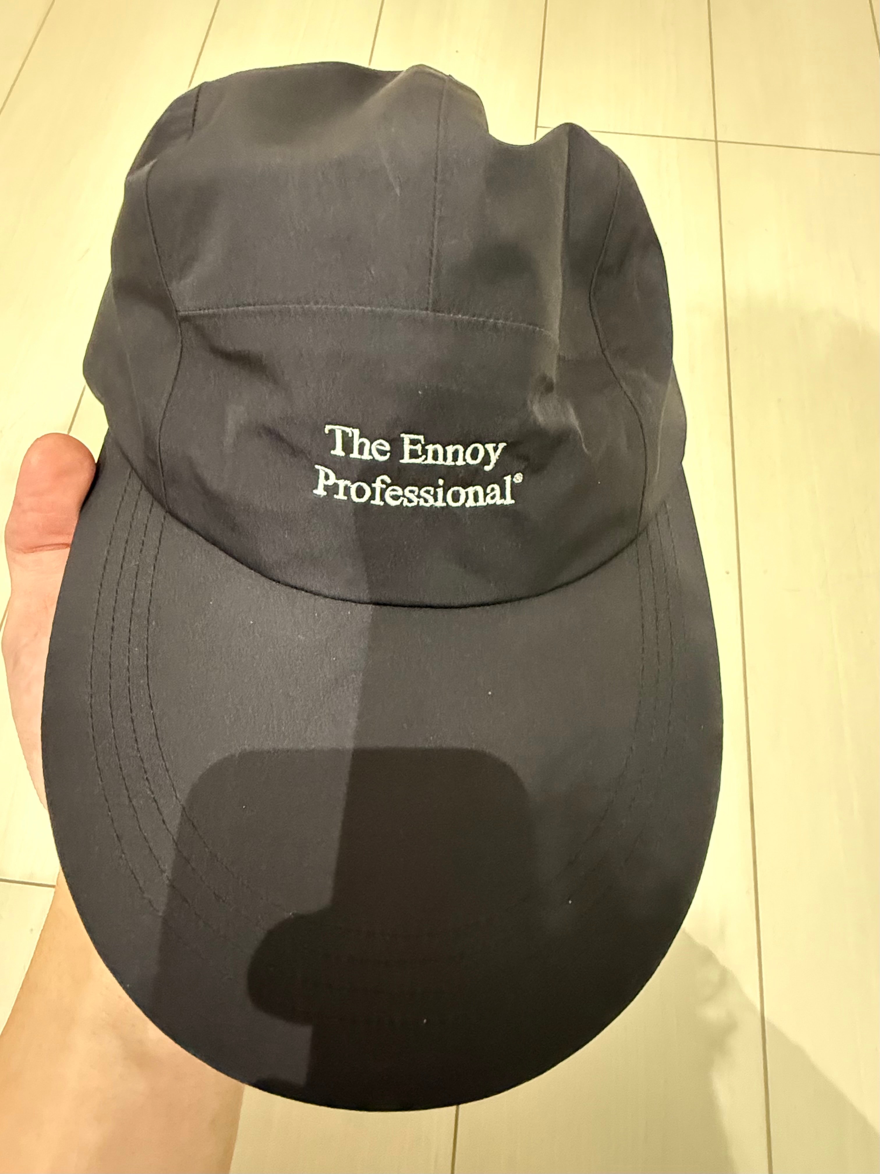 エンノイ 3レイヤー シェル キャップ "ブラック" AW24BRENAC01AK