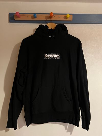 Supreme Bandana Box Logo Hooded Sweatshirt "Black"