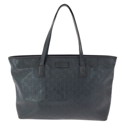 GUCCI グッチ グッチシマ ダークブラウン ゴールド金具 レザー トートバッグ ショルダーバッグ 601652 【中古】