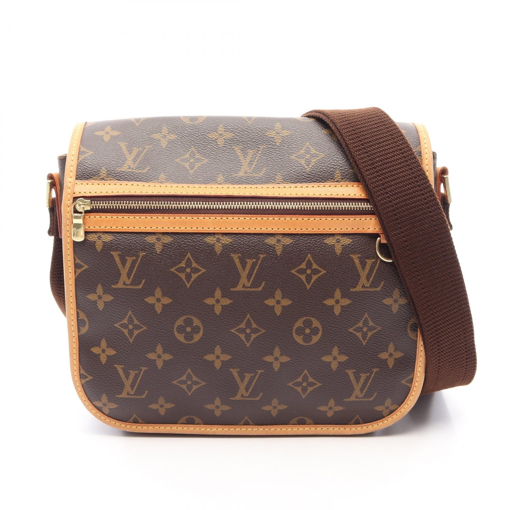 ルイ・ヴィトン LOUIS VUITTON メッセンジャーPM ボスフォール ショルダーバッグ バッグ PVCコーティングキャンバス レザー モノグラム レディース ブラウン系 M40106 【中古】