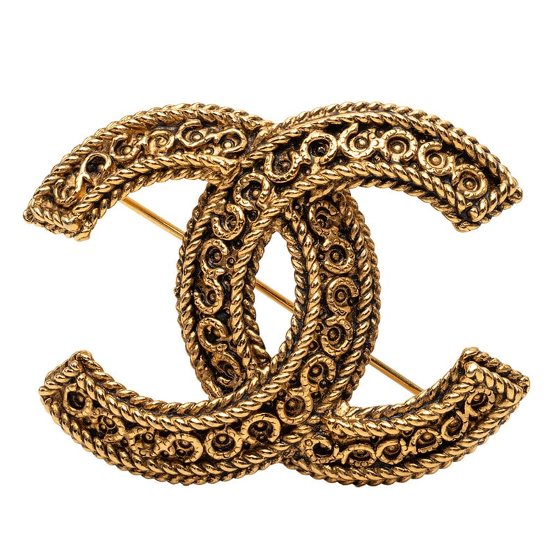 シャネル ヴィンテージ ココマーク ブローチ ゴールド メッキ レディース CHANEL 【中古】