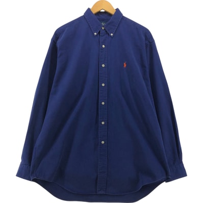 古着 ラルフローレン Ralph Lauren BLAKE 長袖 ボタンダウンシャツ メンズL相当/eaa554471