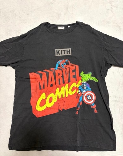 Marvel x Kith Spider-Man Avengers Vintage Tee "Black"