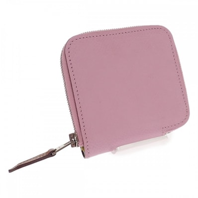 エルメス HERMES アザップコンパクト ミニ コインケース ヴォーエプソン モーヴシルベストル ピンク レディース【中古】【ABランク】