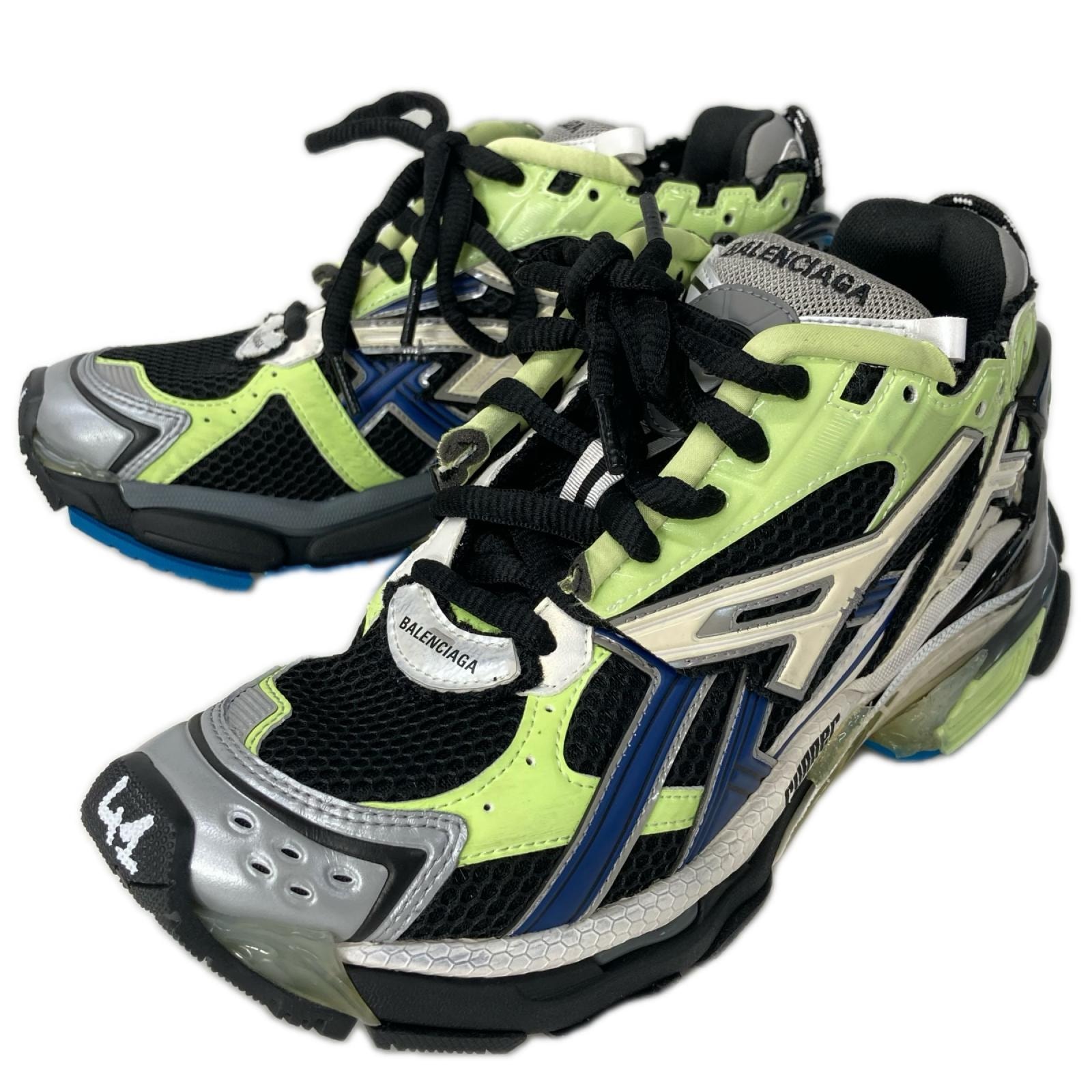 バレンシアガ 【美品】677403 RUNNER ランナー USED加工 メッシュ スニーカー 41