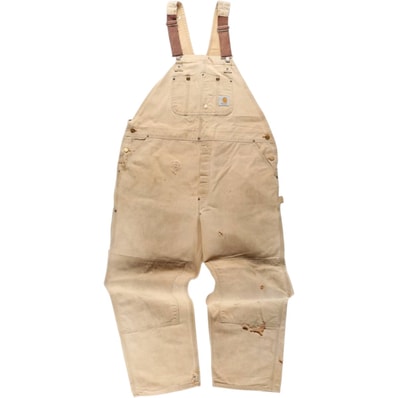 古着 ビッグサイズ カーハート Carhartt ダブルニー ダック オーバーオール メンズw44相当/eaa633582