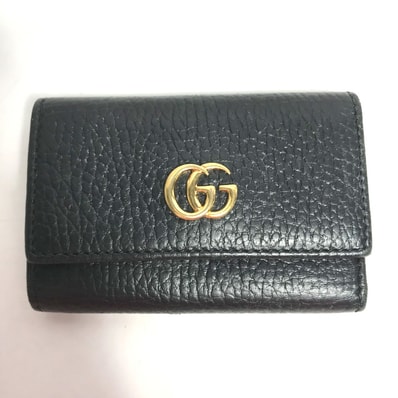 グッチ GUCCI 6連 456118 GGマーモント 鍵 キーケース レザー ブラック