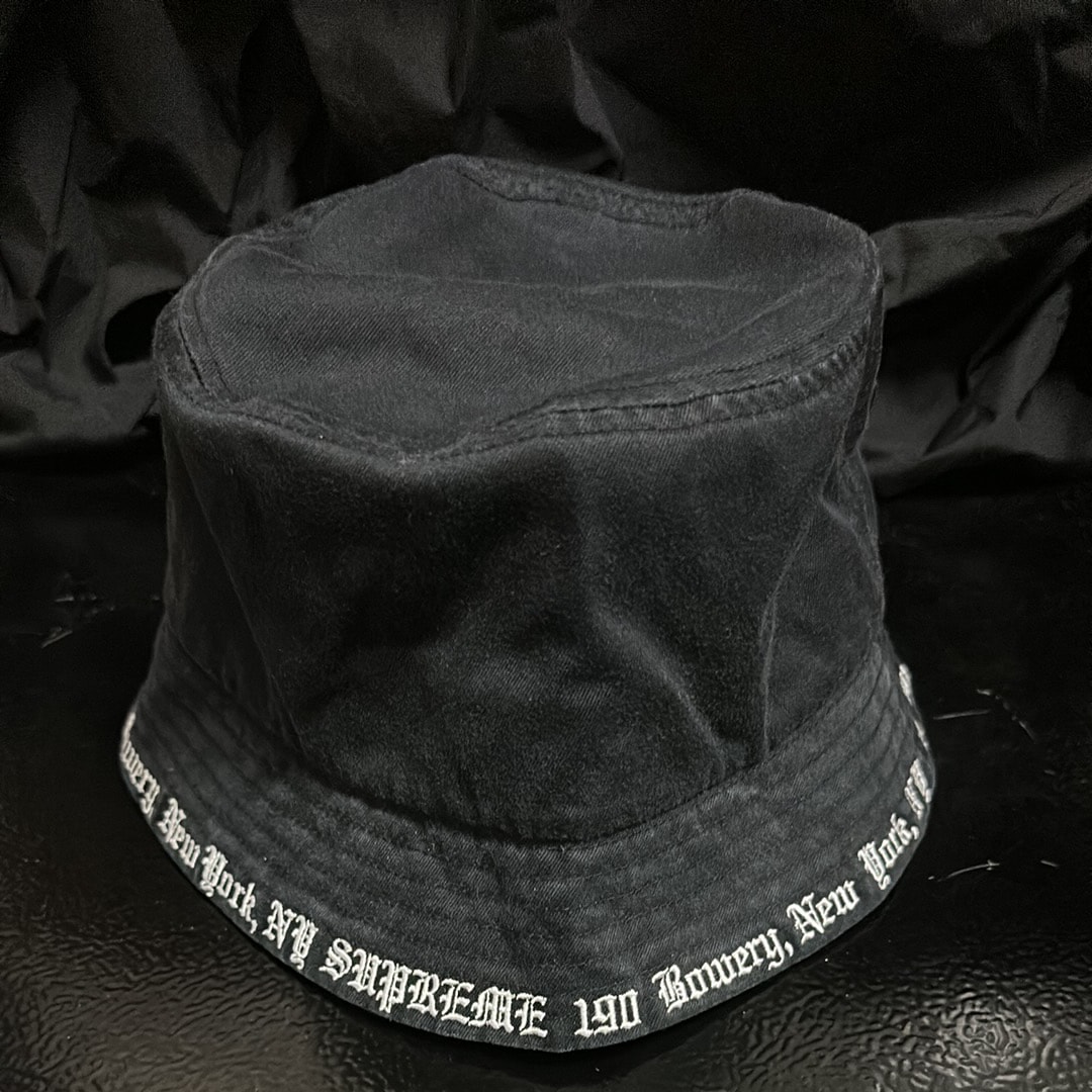 supreme embroidered brim crusher 黒 M/L Supreme Embroidered Brim Crusher 