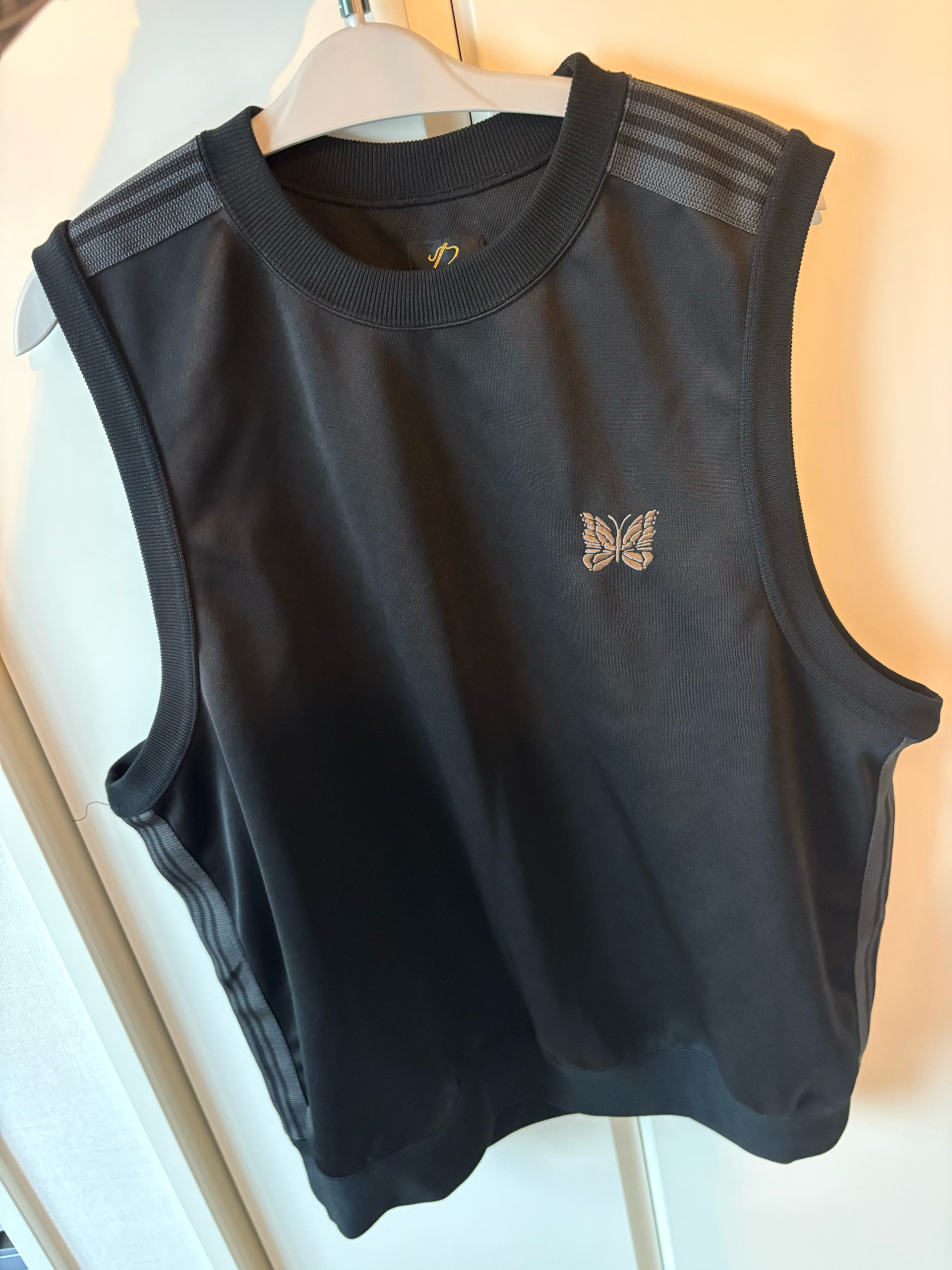 NEEDLES Sleeveless Shirt - Bright Jersey "Black"