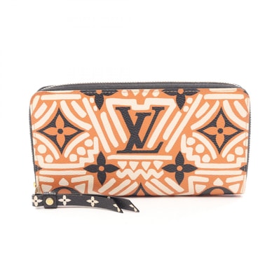 ルイ・ヴィトン LOUIS VUITTON ジッピーウォレット LVクラフティ ラウンド長財布 財布 PVCコーティングキャンバス オレンジ レディース オレンジ系 / マルチカラー M69437 【中古】