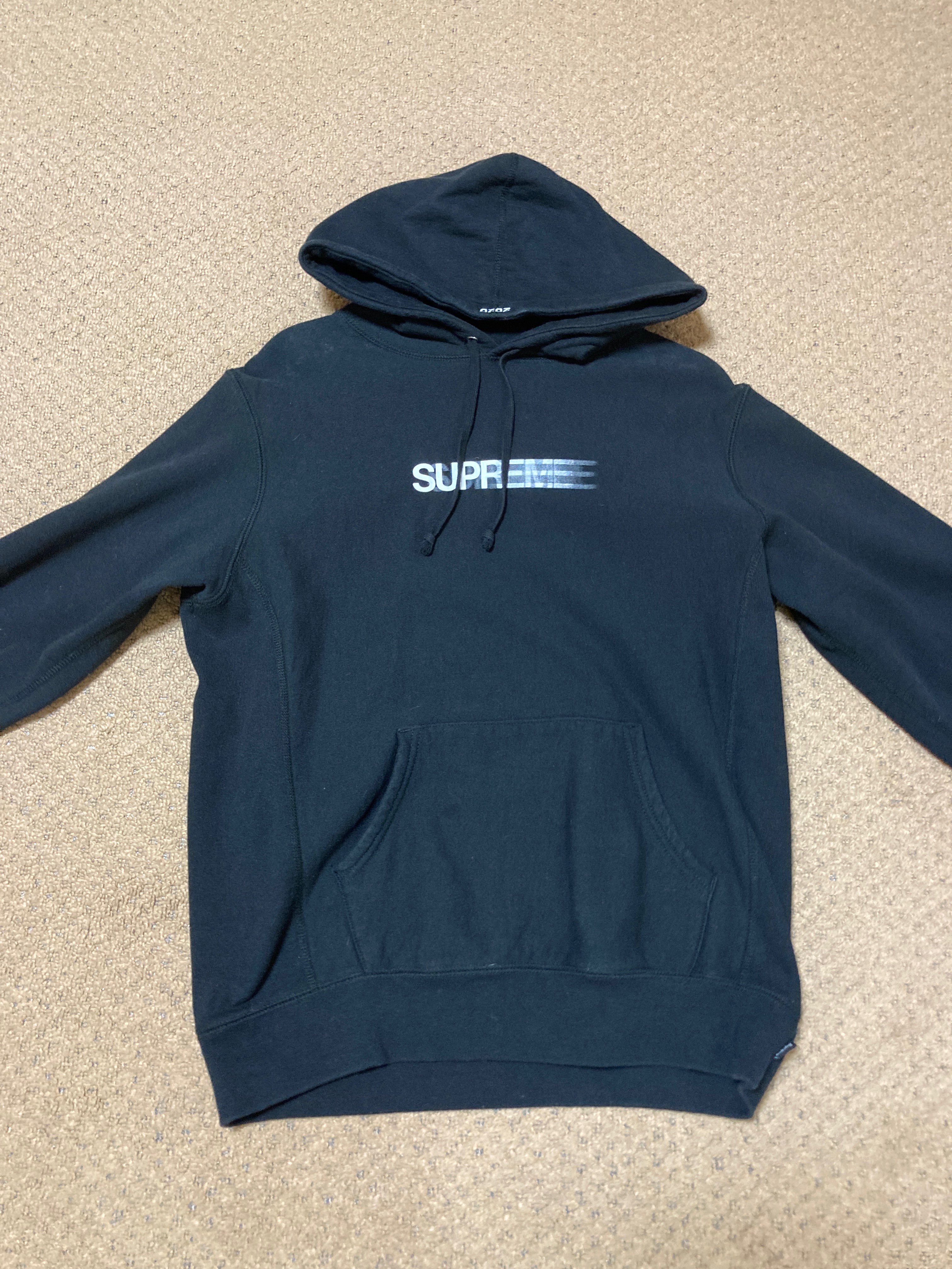 Supreme Motion Logo Hooded Sweatshirt "Black" (20SS)