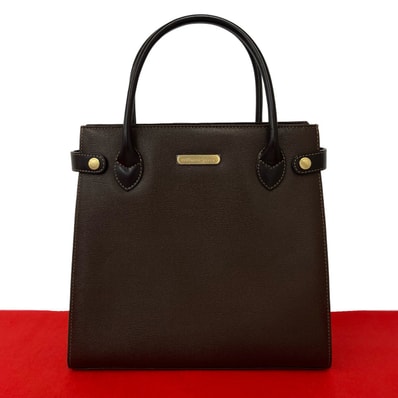 BURBERRY バーバリー ロゴ 金具 ノバチェック 柄 レザー ハンドバッグ ブラウン
20709