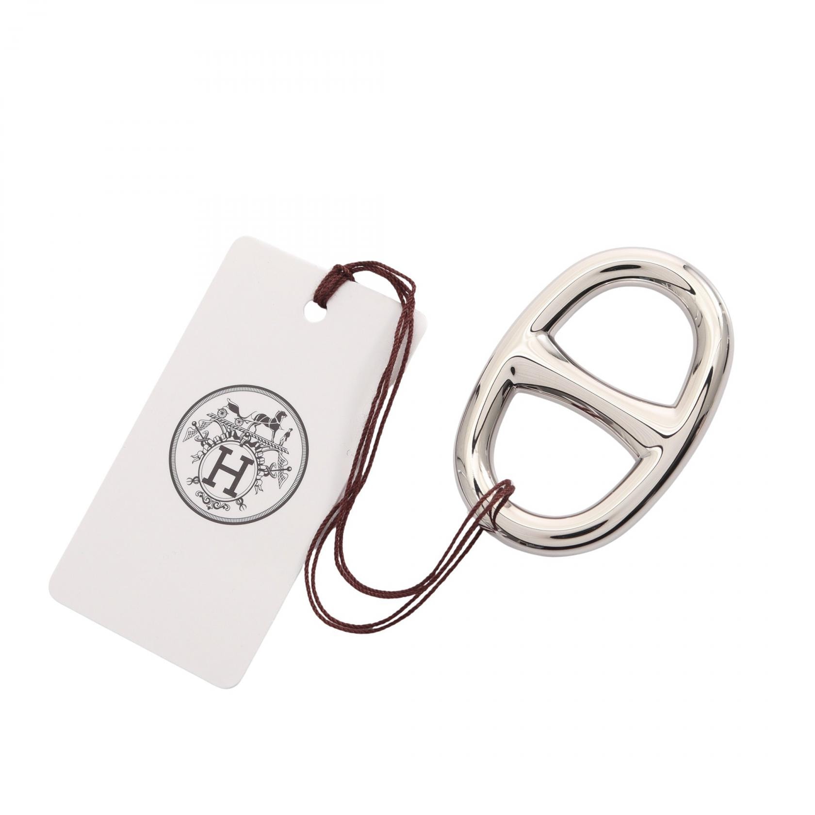 エルメス HERMES シェーヌダンクル スカーフリング アクセサリー メタル レディース シルバー系 【中古】