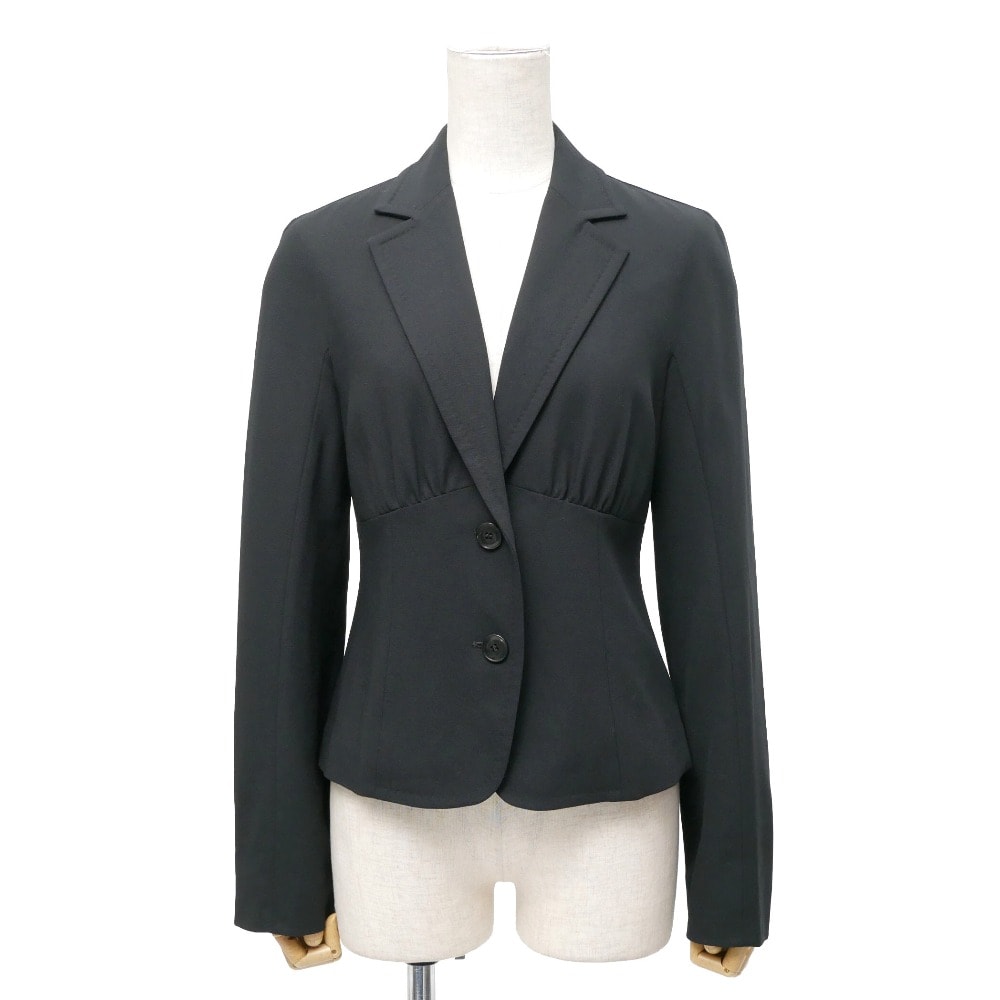 MAX MARA マックスマーラ テーラードジャケット サイズ36 ギャザー シングルジャケット 2B ブランド古着【中古】20260202/RA7566