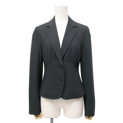 MAX MARA マックスマーラ テーラードジャケット サイズ36 ギャザー シングルジャケット 2B ブランド古着【中古】20260202/RA7566