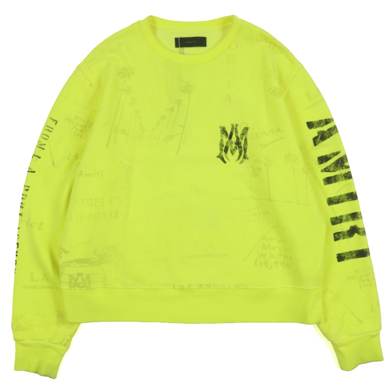 【ドンドン見直し】アミリ スウェット イエロー M (IT48) SR3GU0004SMRSTH0