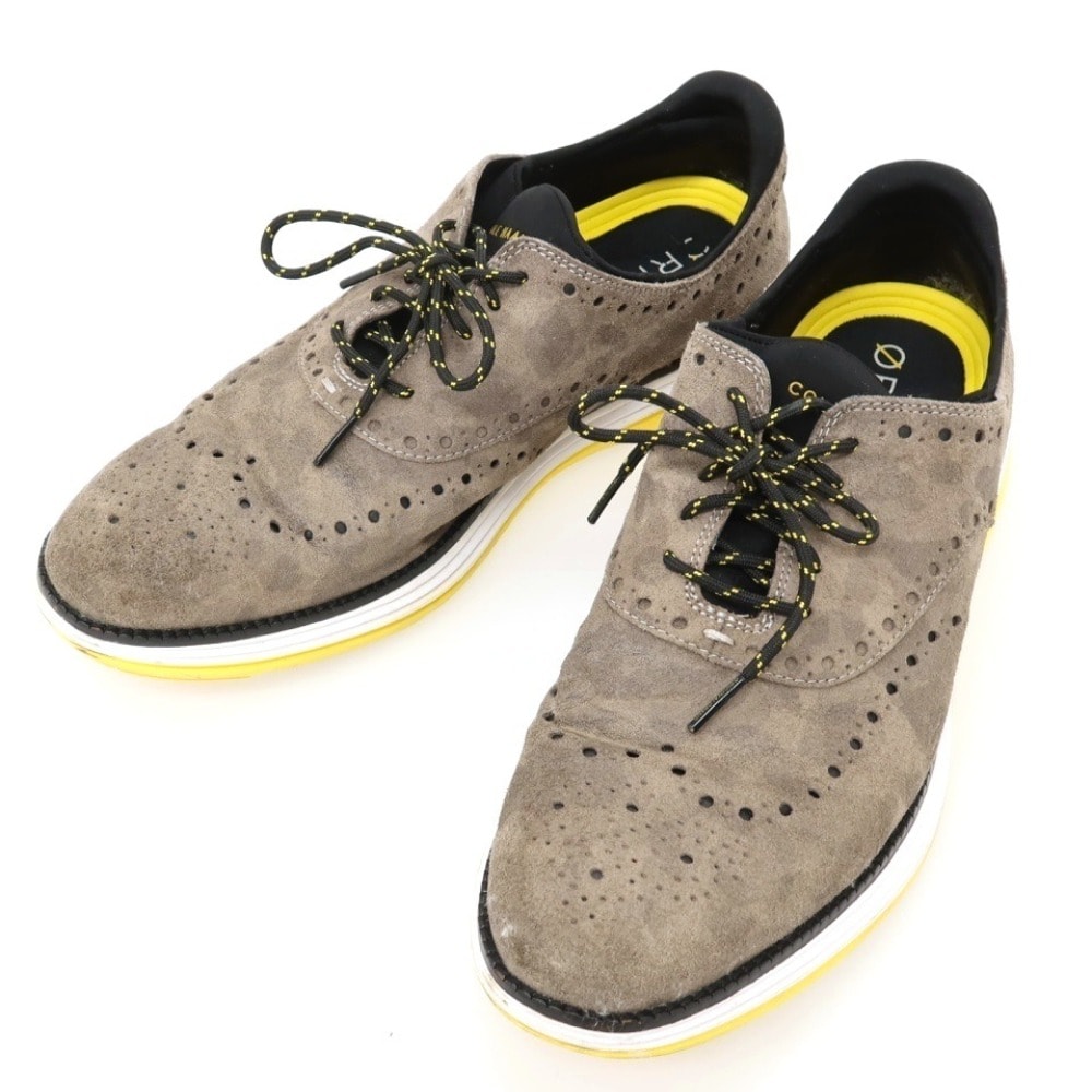 【中古】コールハーン COLE HAAN スエード スニーカー ダークベージュ【サイズ10】【メンズ】
