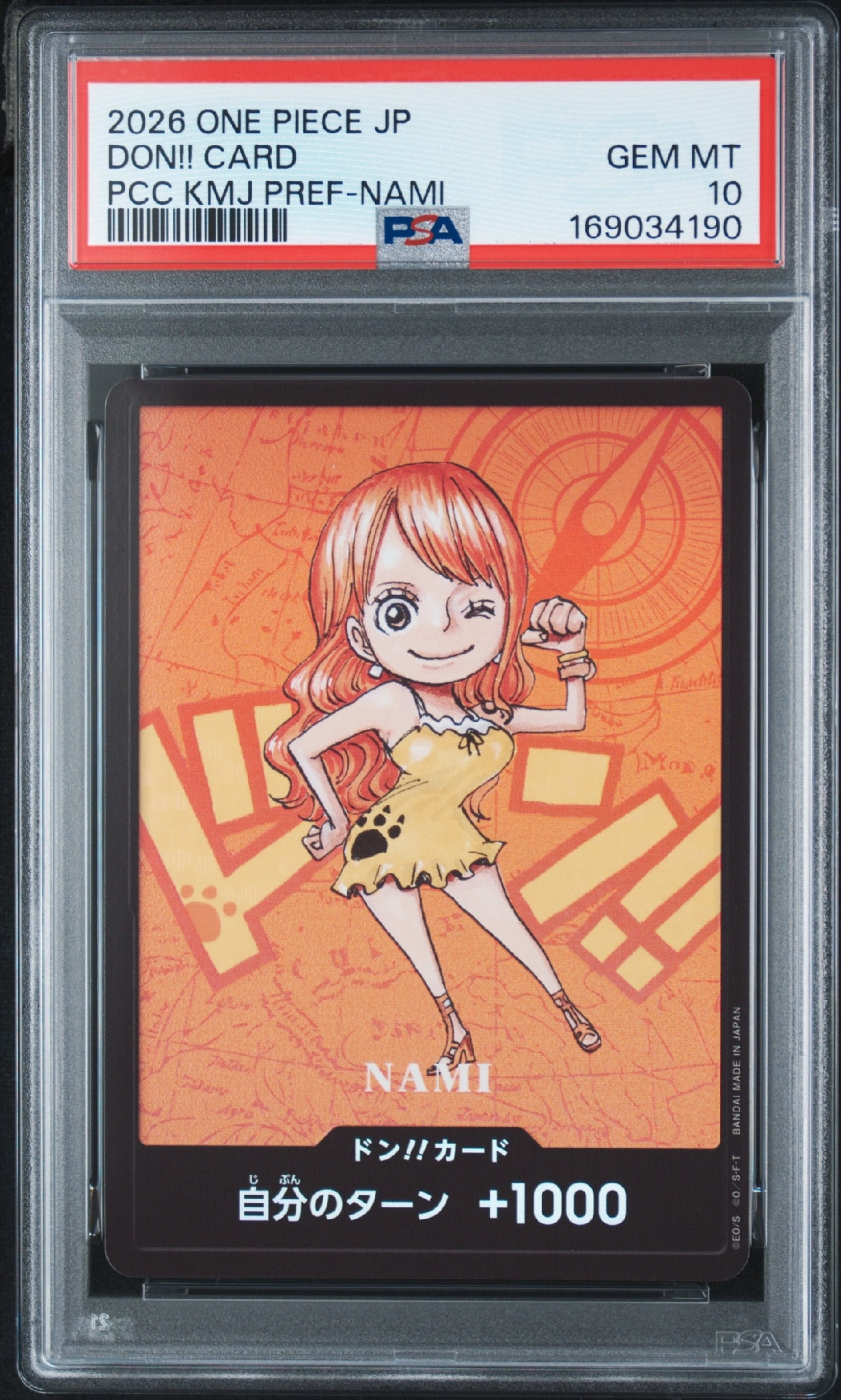 PSA10】ドン!!カード : ナミ (プレミアムカードコレクション「熊本県