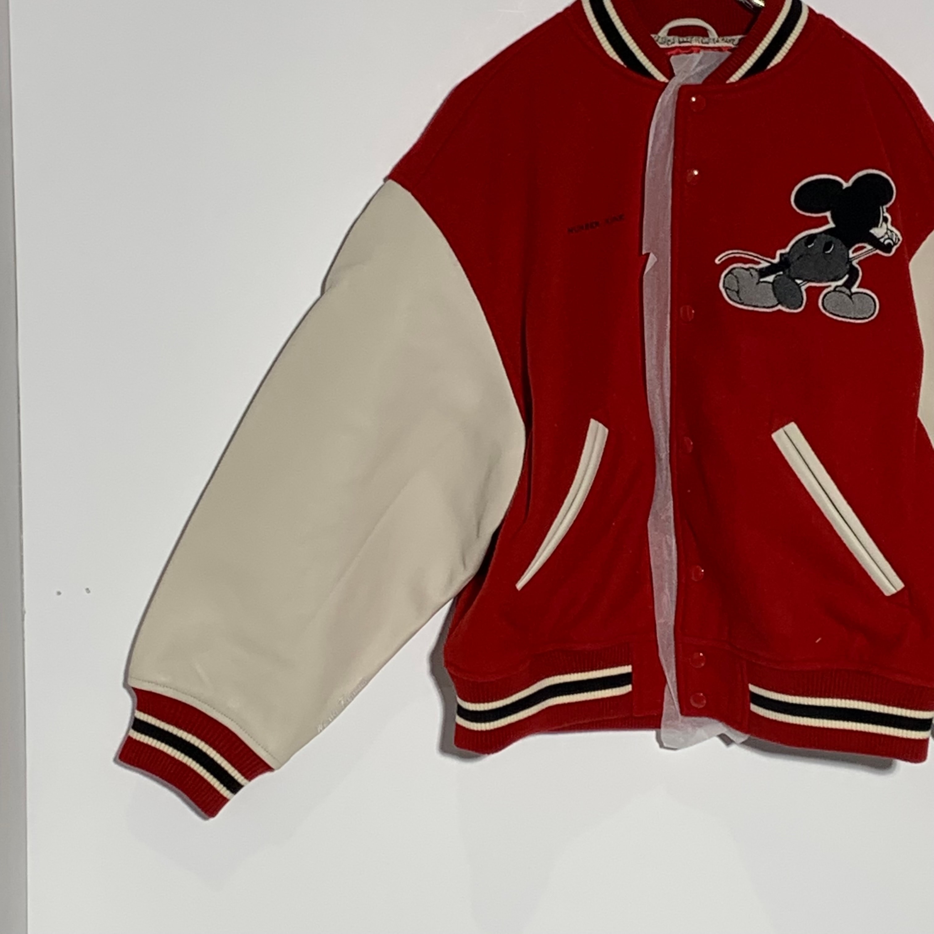 Supreme x Number (N)ine x Mickey Mouse Varsity Jacket "Red"