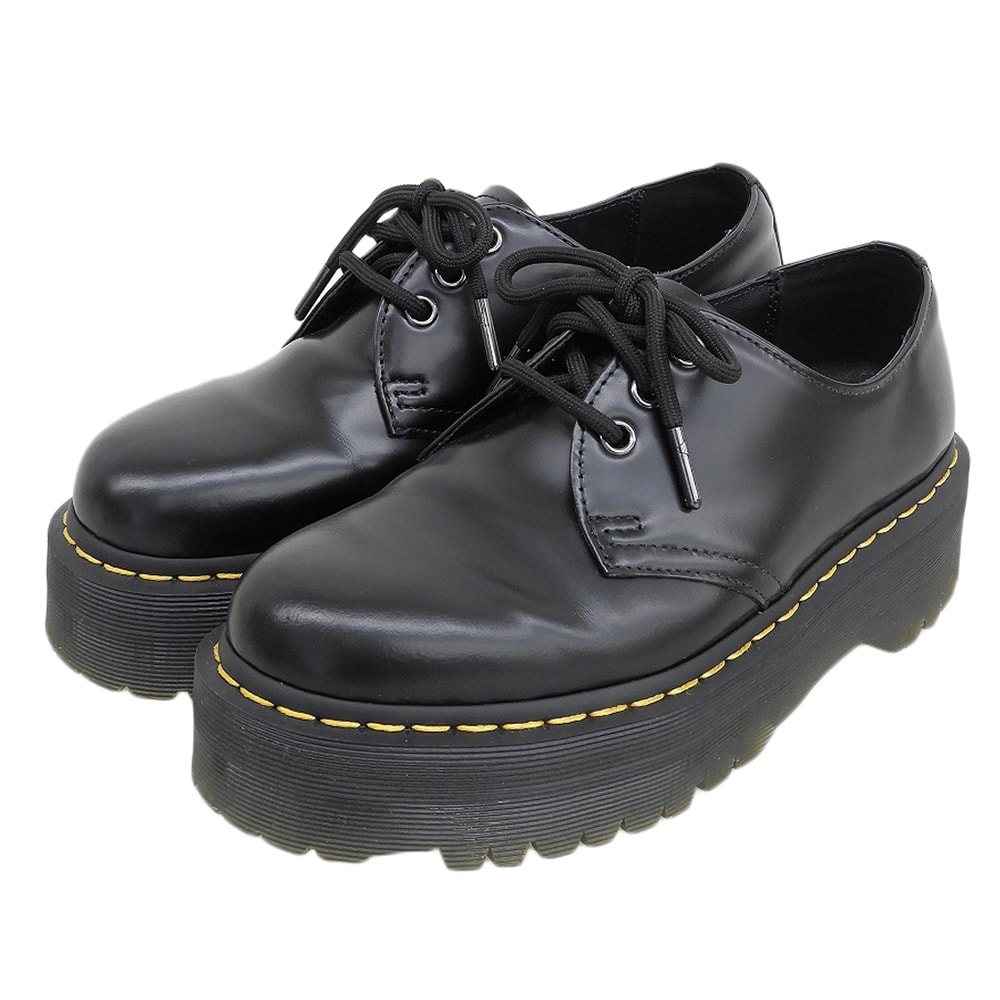 ドクターマーチン 美品 3ホールブーツ シューズ レディース 黒 ブラック 6 1461 6(UK)