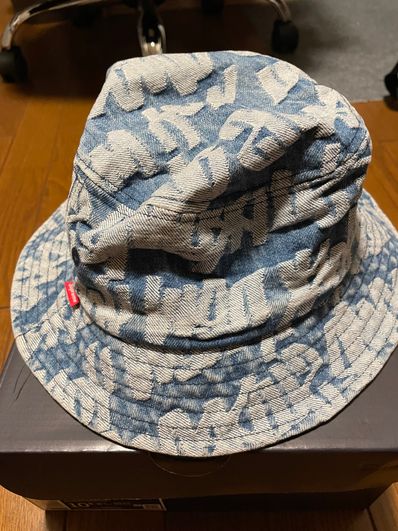 Supreme Fat Tip Jacquard Denim Crusher "Blue"