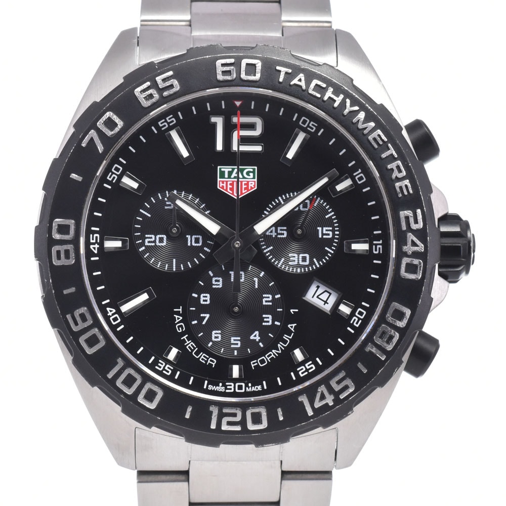 タグホイヤー TAG HEUER CAZ1010 フォーミュラ1 クロノグラフ デイト ブラック クォーツ メンズ 良品 腕時計 D#149754