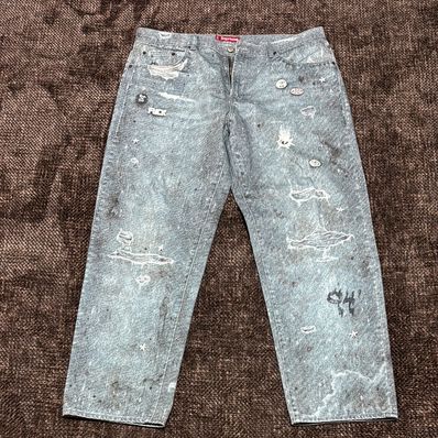 Supreme HJR Trompe Loeil Loose Fit Jean "Blue"