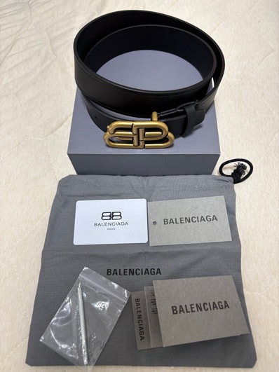 BALENCIAGA BB Large Belt "Black"