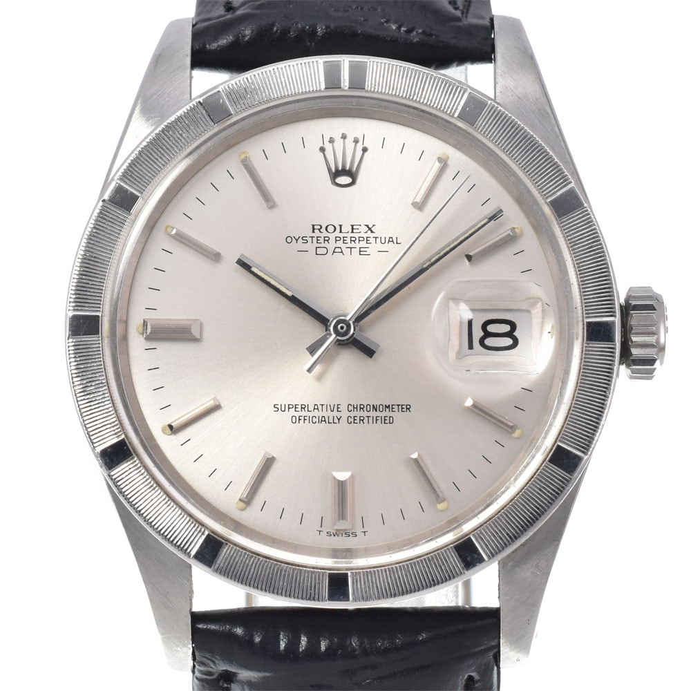 ロレックス ROLEX 1501 ヴィンテージ オイスターパーペチュアル デイト デイト シルバー 自動巻き メンズ 良品 腕時計 M#150871