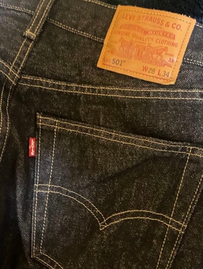 LEVI'S Premium Black 501 Jeans "Black"