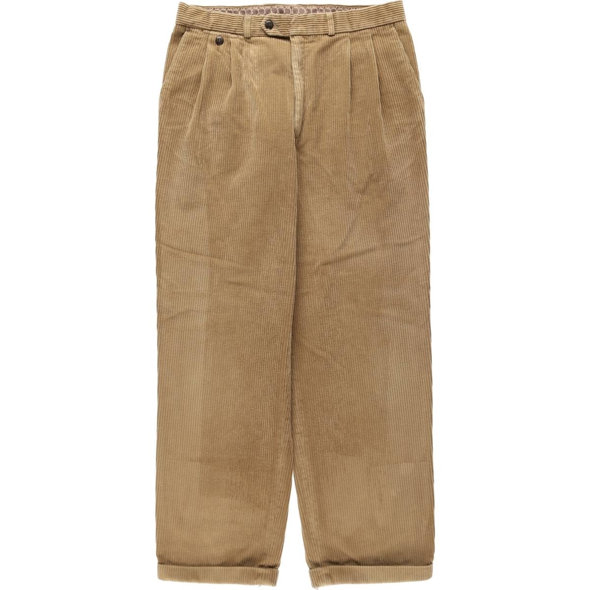 古着 セントマイケル St.Michael ツータック コーデュロイパンツ 英国製 メンズw34相当/eaa620303