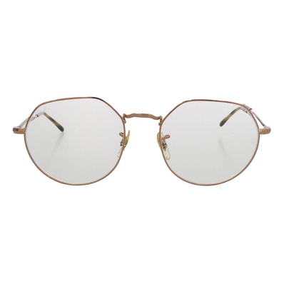 Ray-Ban レイバン RB6465F JACK 眼鏡 メガネ 度入りレンズ ブラウン系 ピンクゴールド系 53□20 145【中古】