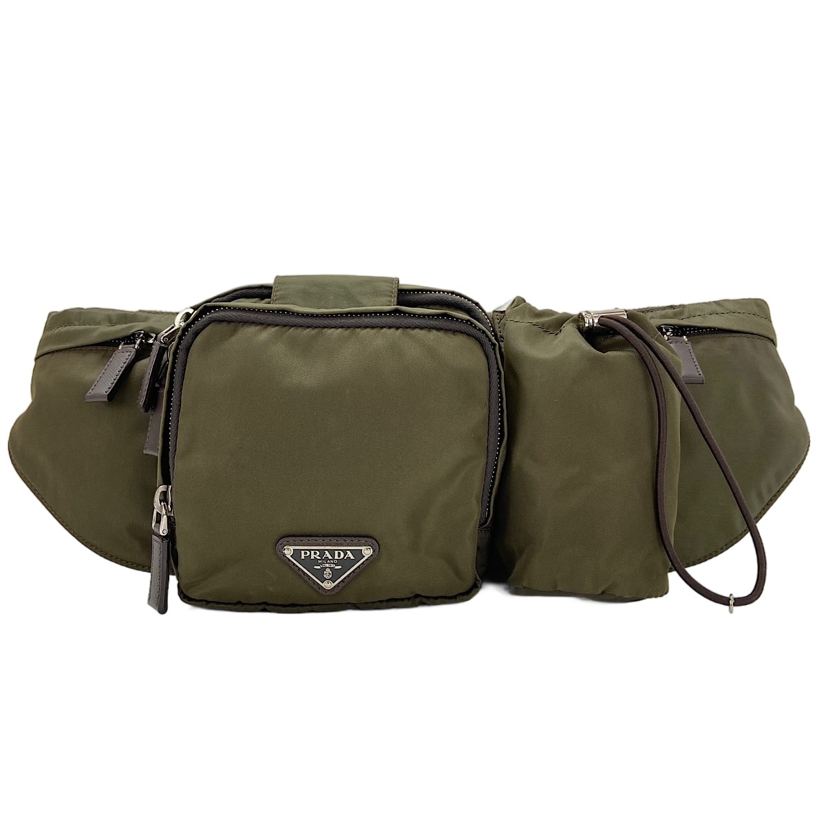 プラダ PRADA トライアングルロゴ ボディバッグ【中古】