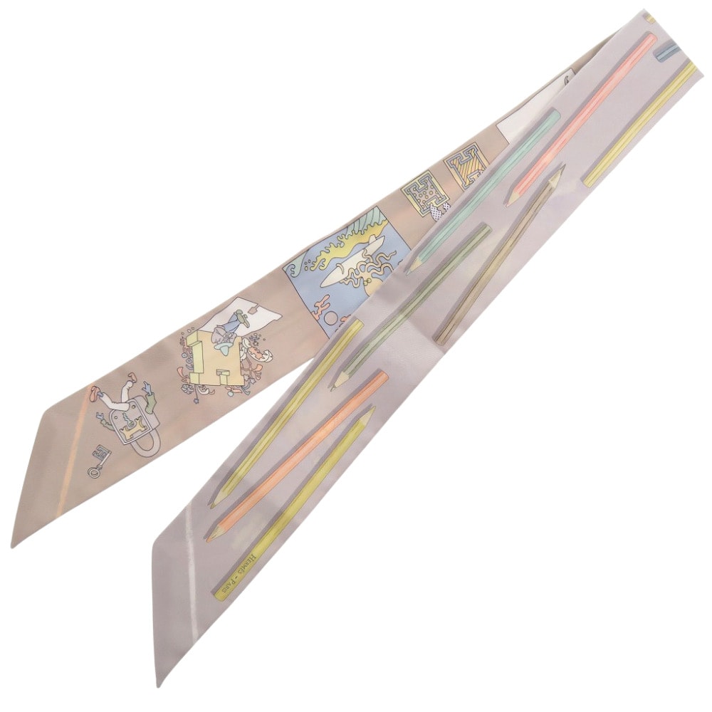 エルメス  ツイリー A Vos Crayons さあ色鉛筆を出し