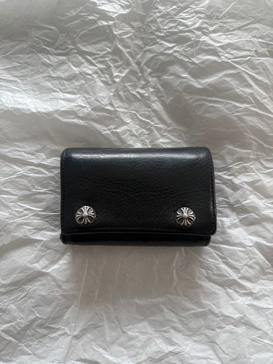 【未使用級美品】CHROME HEARTS クロムハーツ 3フォールド クロスボール ウォレット 財布
