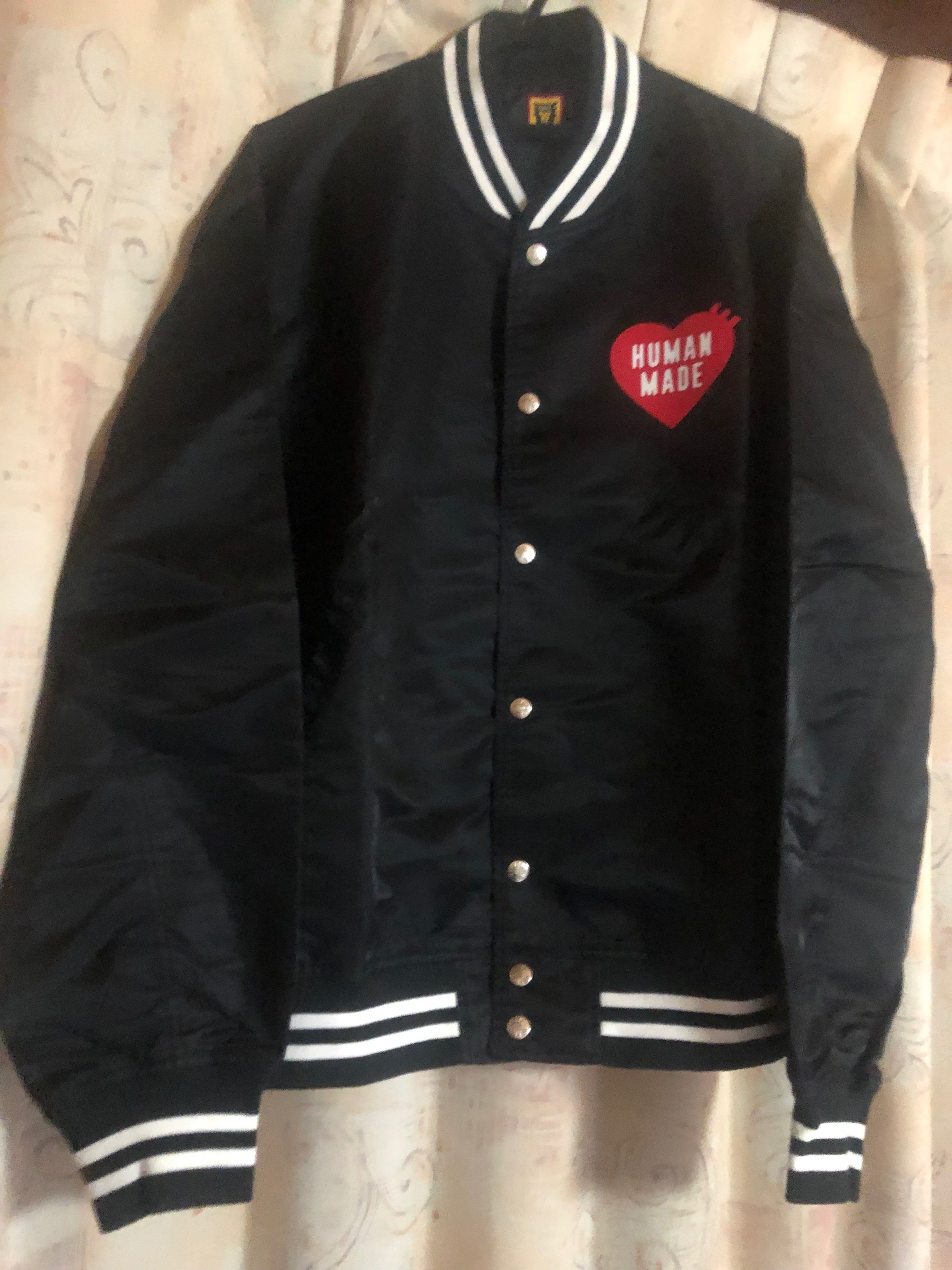 HUMAN MADE NYLON STADIUM JACKET "Black"