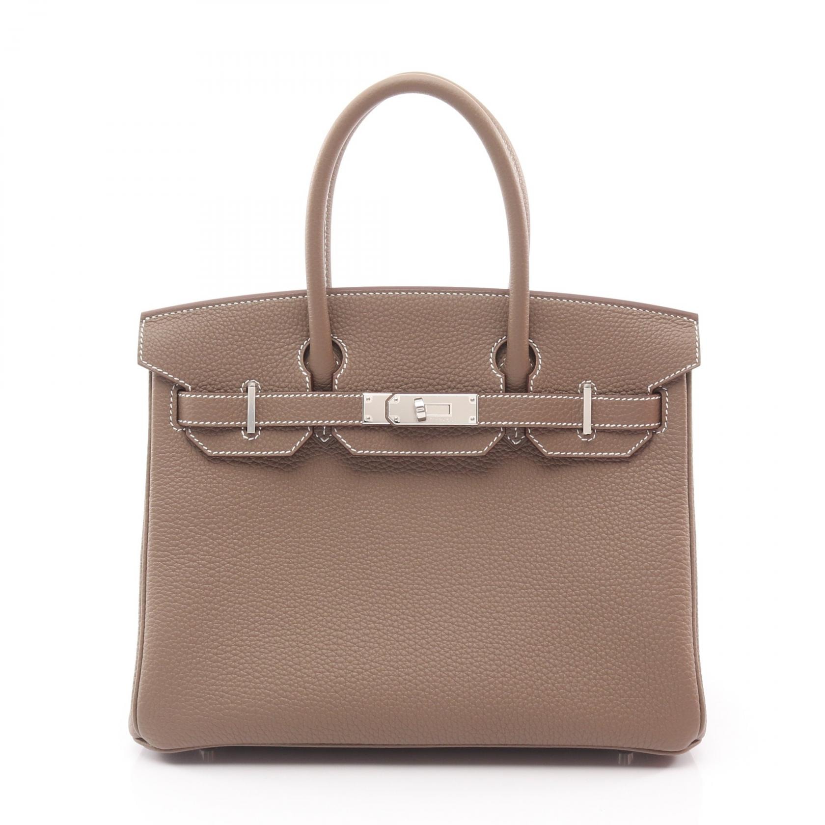 エルメス HERMES バーキン30 ハンドバッグ バッグ レザー トゴ トゴ エトゥープ レディース グレー系 【中古】