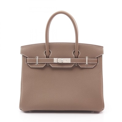 エルメス HERMES バーキン30 ハンドバッグ バッグ レザー トゴ トゴ エトゥープ レディース グレー系 【中古】