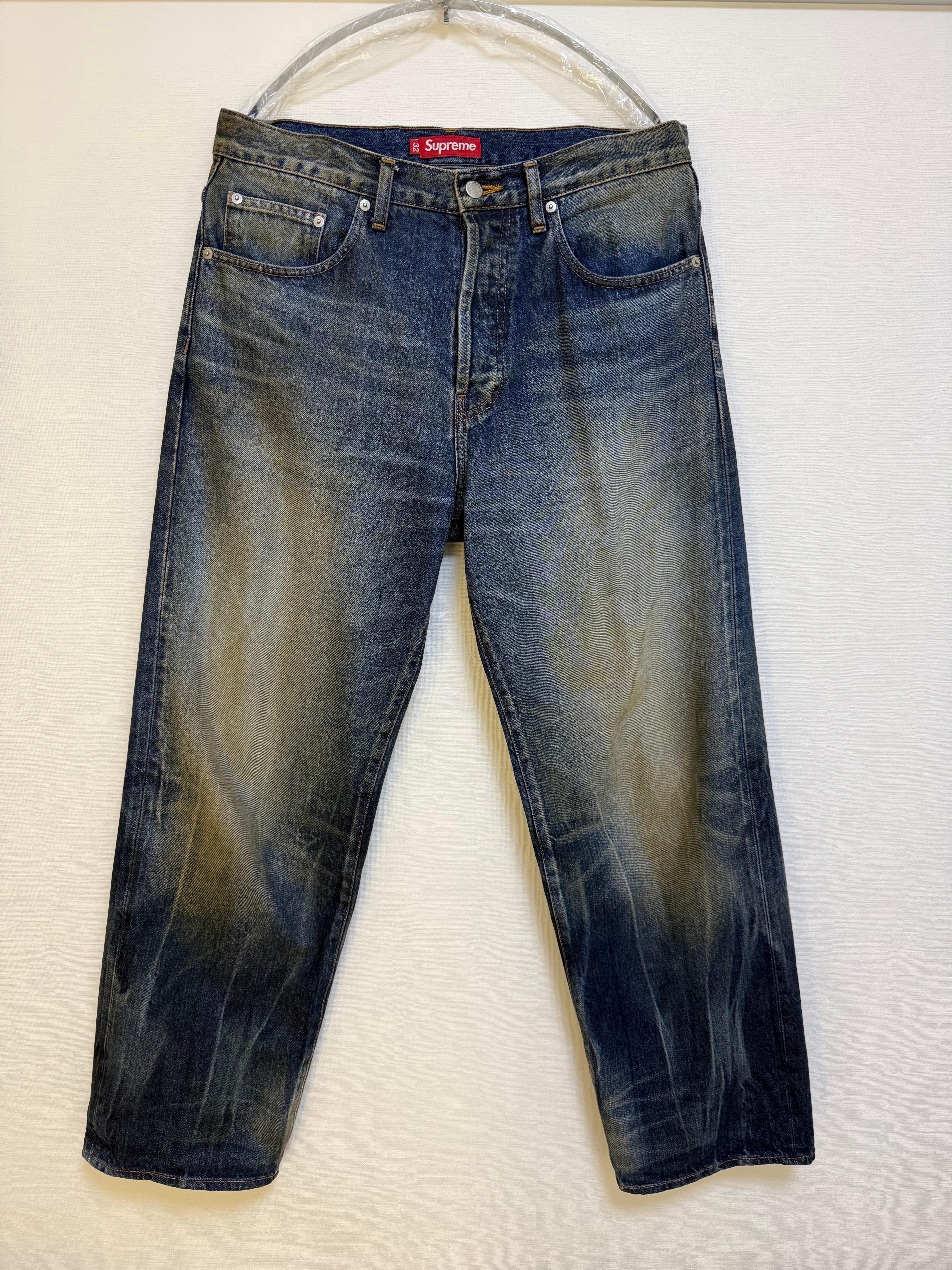 Supreme Distressed Loose Fit Selvedge Jean (25FW) 