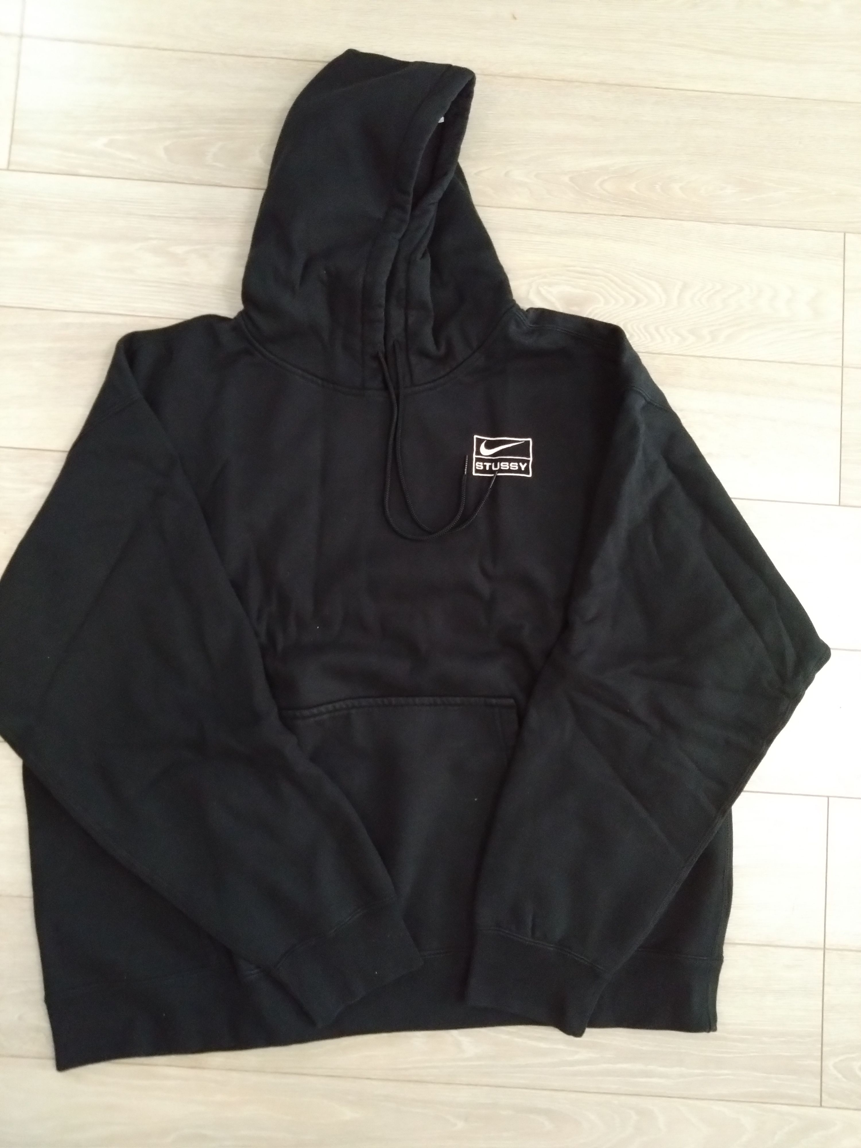 Stussy × Nike NRG Washed Hoodie (US Size) "Black" DN4028-010