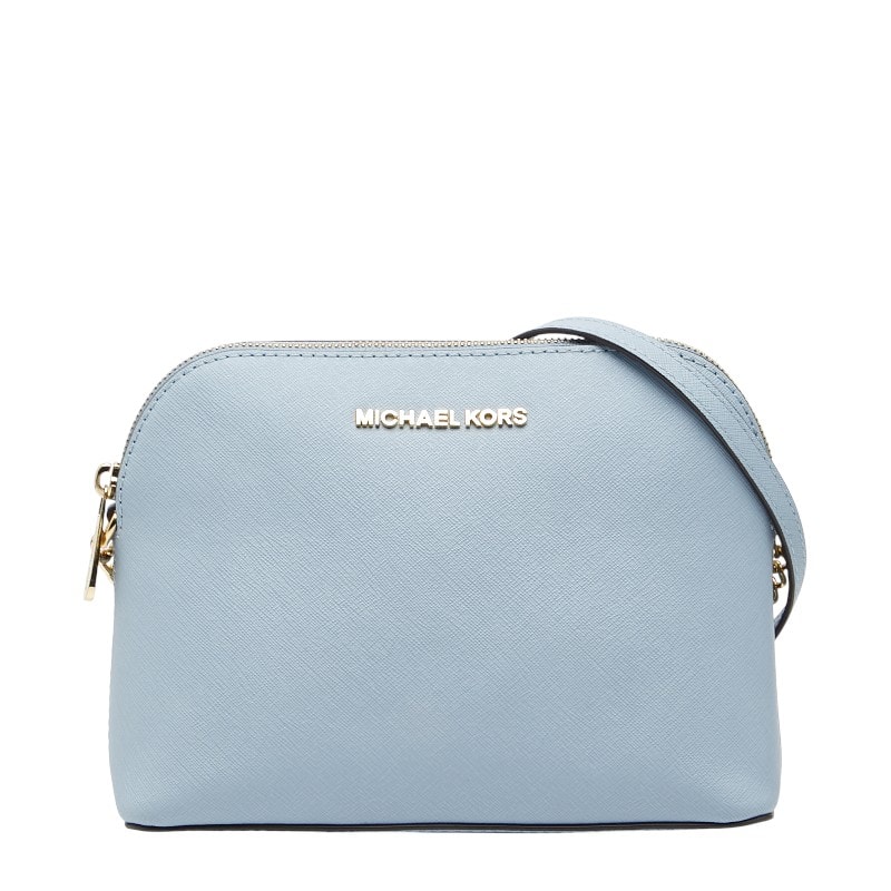 マイケルコース 斜め掛け ミニショルダーバッグ ライトブルー レザー レディース Michael Kors 中古