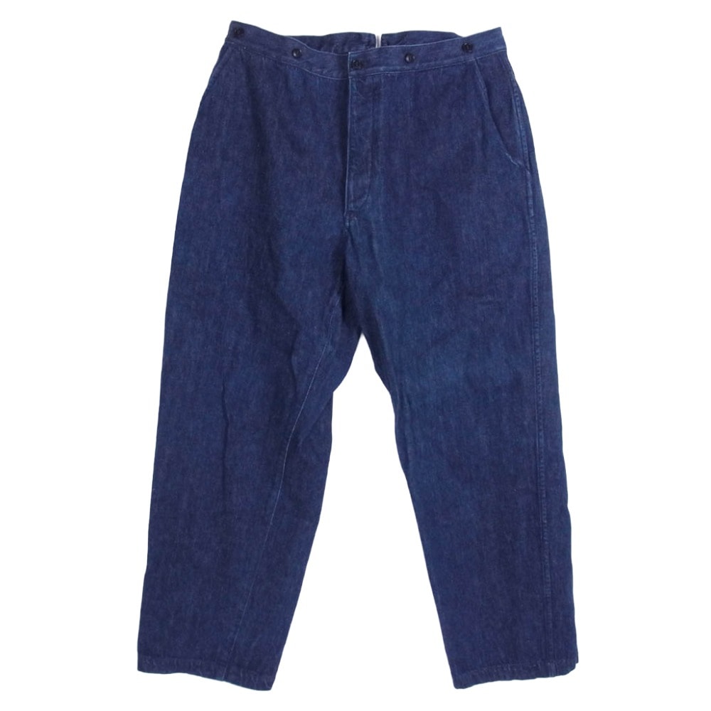 COMOLI コモリ デニムパンツ 22SS V01-03002 デニムオーバーパンツ インディゴ インディゴブルー系 3【中古】