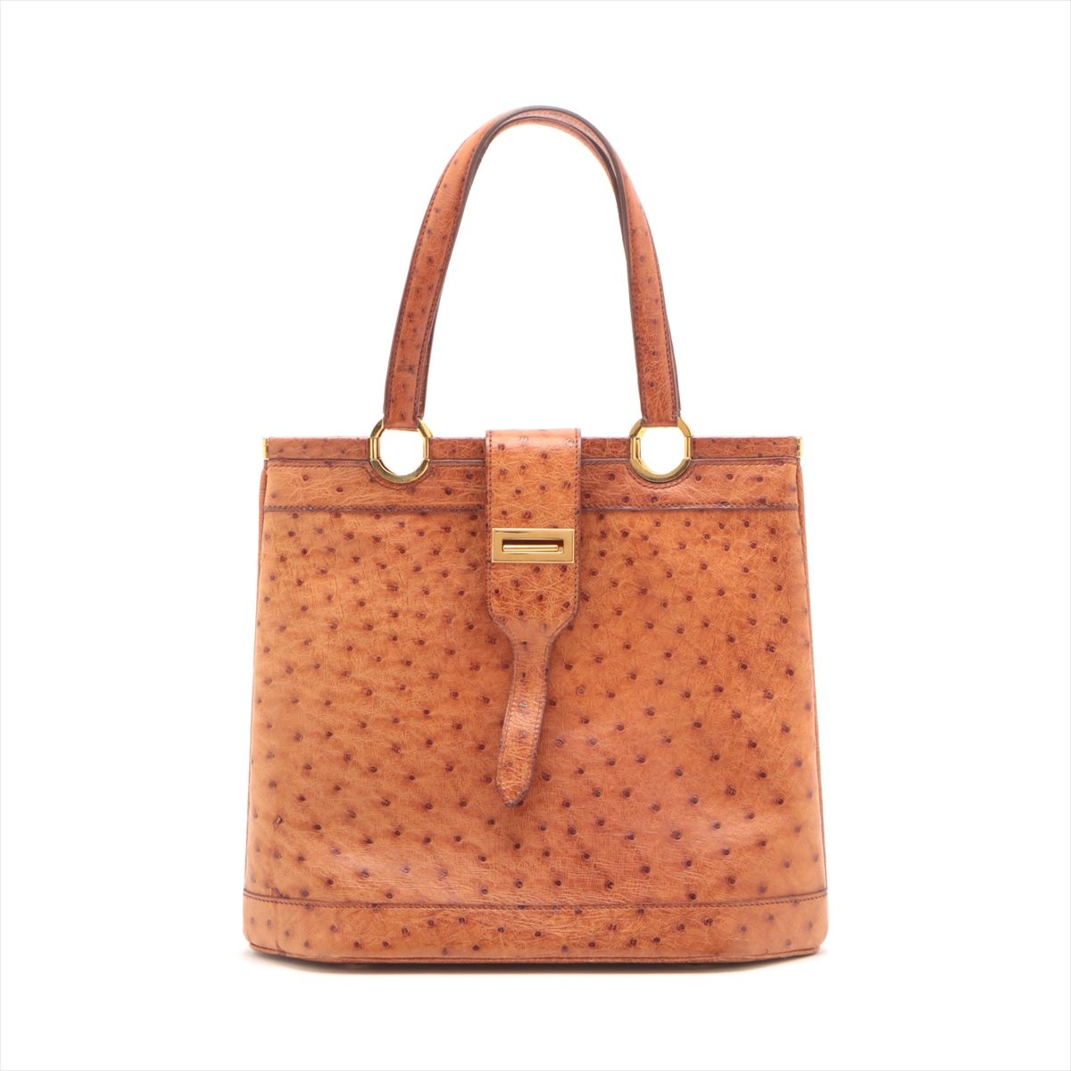 ■美品 エルメス ハンドバッグ オーストリッチ レザー